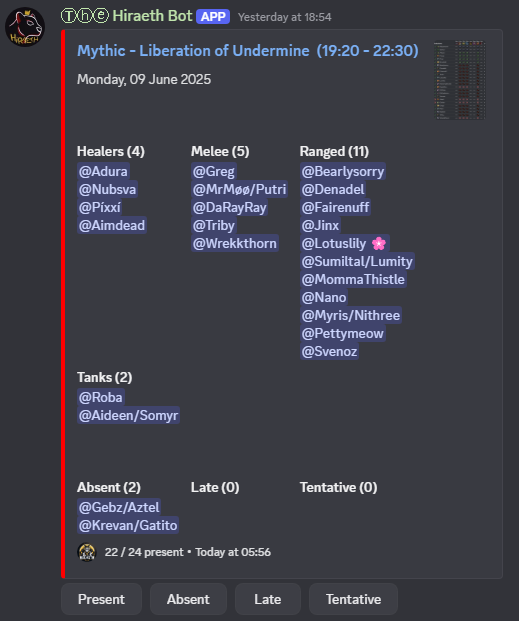 Screenshot of Discord Bot project showing Discord Bot made for a Gaming Community. Used to m...